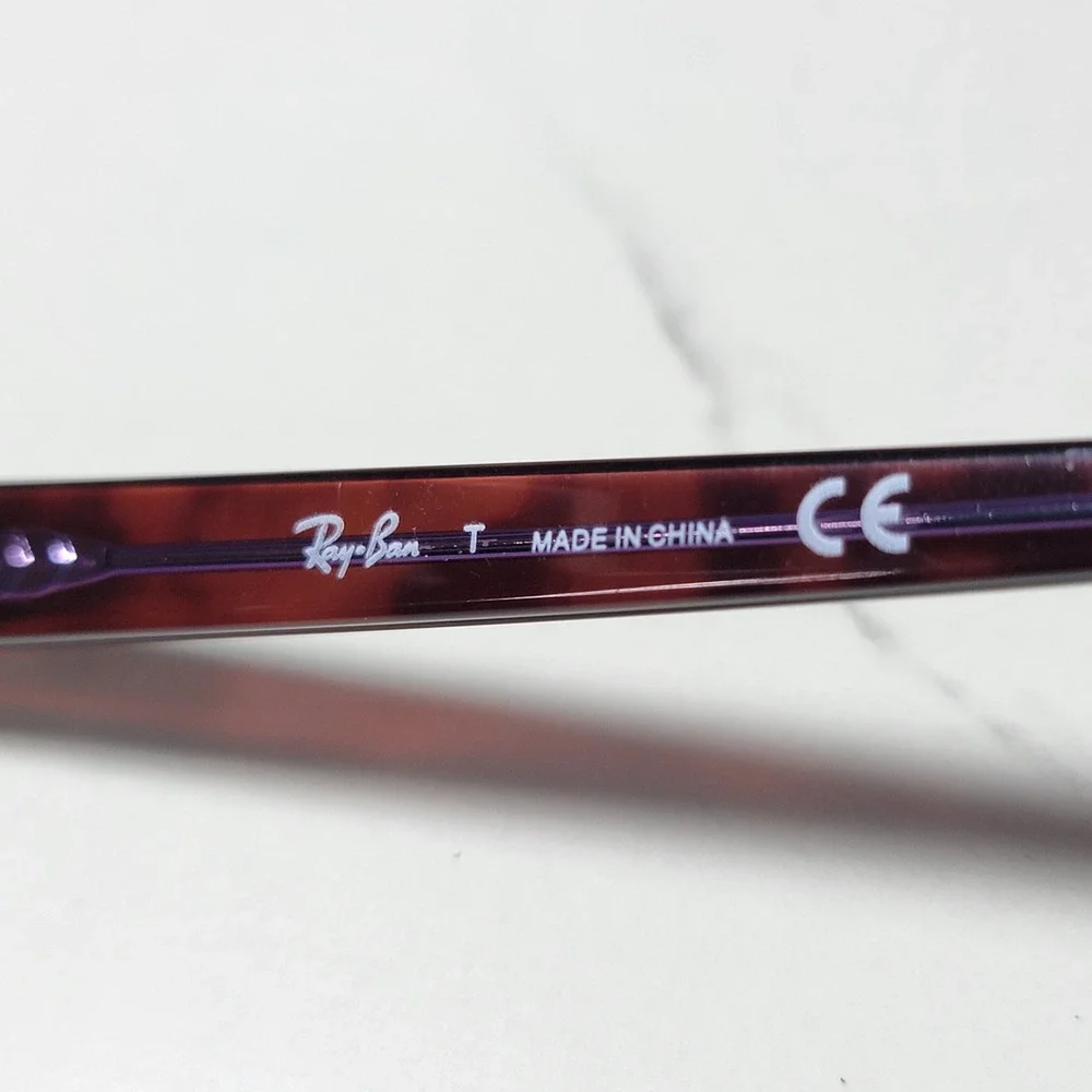 Ray-Ban RB 5187 2442 Tortoise Purple Eyeglass Frames 52-16-140
